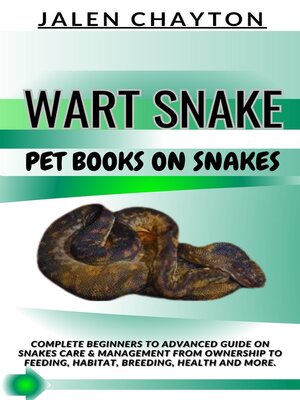 cover image of WART SNAKE  PET BOOKS ON SNAKES